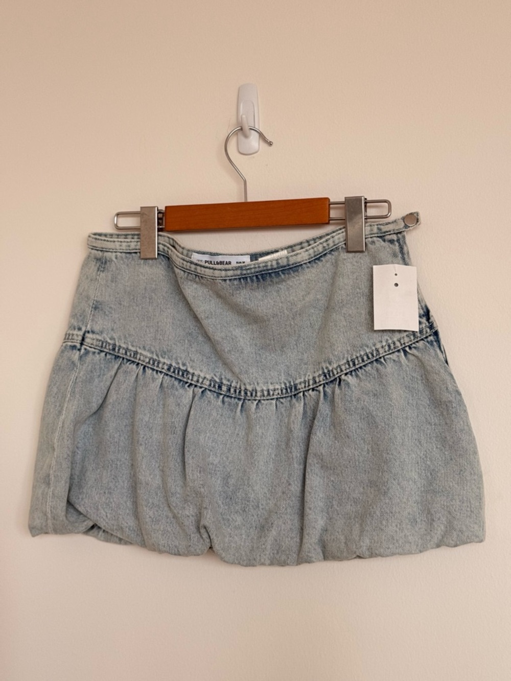 Pull&Bear Light Blue Denim Mini Skirt